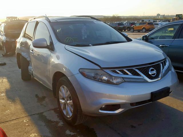 JN8AZ1MU1CW107495 - 2012 NISSAN MURANO S SILVER photo 1