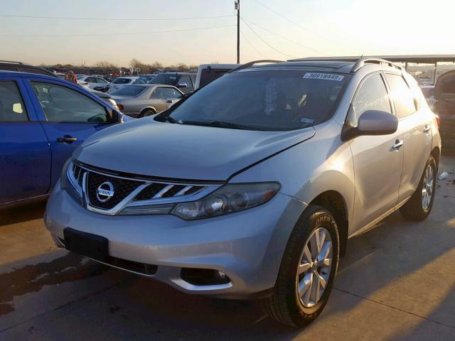 JN8AZ1MU1CW107495 - 2012 NISSAN MURANO S SILVER photo 2