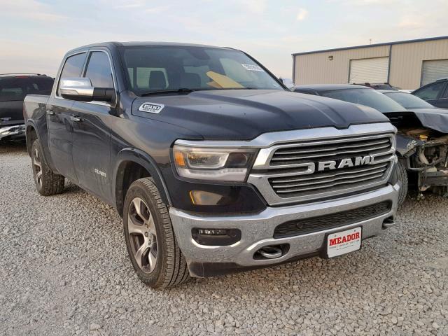 1C6SRFJT8KN637001 - 2019 RAM 1500 LARAM BLACK photo 1