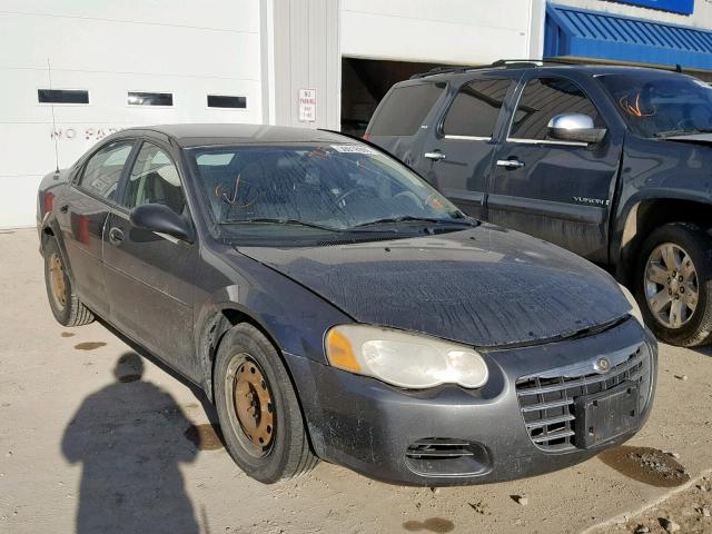 1C3EL46X84N381487 - 2004 CHRYSLER SEBRING LX GRAY photo 1