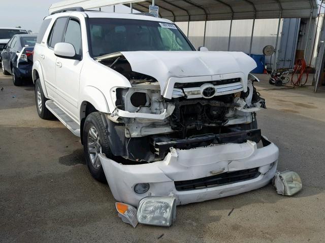 5TDBT48A25S243334 - 2005 TOYOTA SEQUOIA LI WHITE photo 1