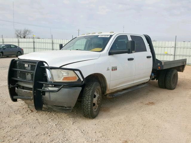 3D6WZ4CL9BG502527 - 2011 DODGE RAM 3500 S WHITE photo 2