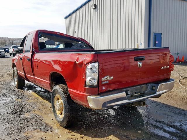 3D7KS28L09G544350 - 2009 DODGE RAM 2500 RED photo 3