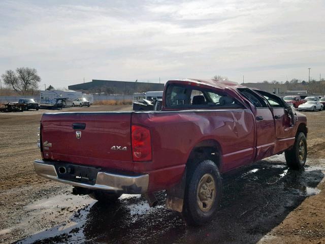 3D7KS28L09G544350 - 2009 DODGE RAM 2500 RED photo 4