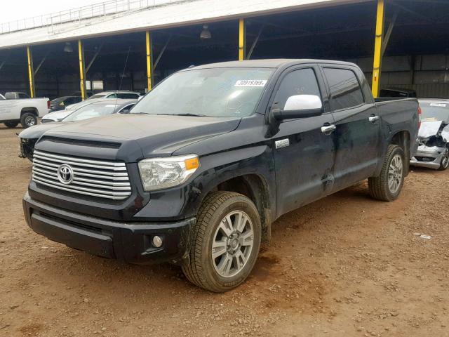 5TFAW5F1XEX411176 - 2014 TOYOTA TUNDRA CRE BLACK photo 2