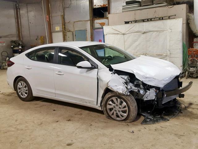 5NPD74LF1KH465123 - 2019 HYUNDAI ELANTRA SE WHITE photo 9