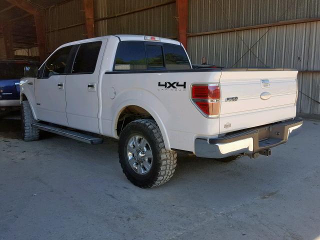 1FTFW1ET5BFA91638 - 2011 FORD F-150 LARI WHITE photo 3