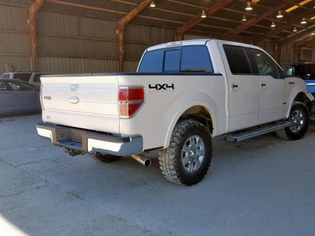 1FTFW1ET5BFA91638 - 2011 FORD F-150 LARI WHITE photo 4