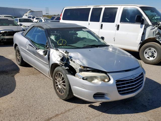 1C3EL45R34N306134 - 2004 CHRYSLER SEBRING LX SILVER photo 1