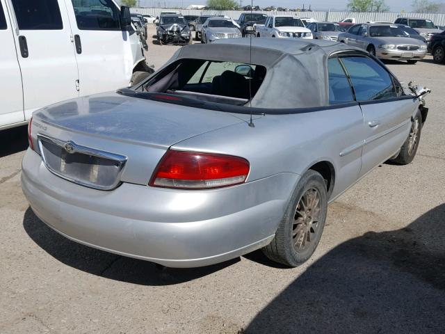 1C3EL45R34N306134 - 2004 CHRYSLER SEBRING LX SILVER photo 4