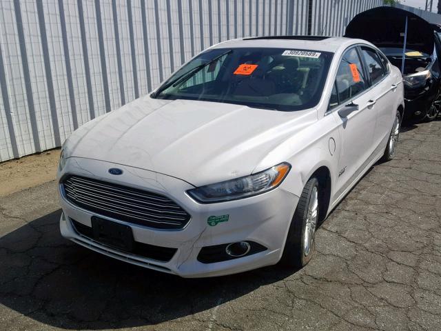 3FA6P0SU9ER306665 - 2014 FORD FUSION TIT WHITE photo 2