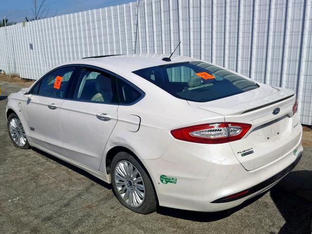 3FA6P0SU9ER306665 - 2014 FORD FUSION TIT WHITE photo 3