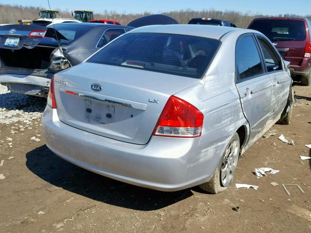 KNAFE121775473220 - 2007 KIA SPECTRA EX SILVER photo 4