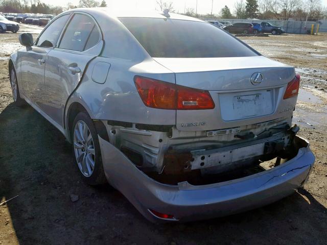 JTHCK262072014683 - 2007 LEXUS IS 250 SILVER photo 3