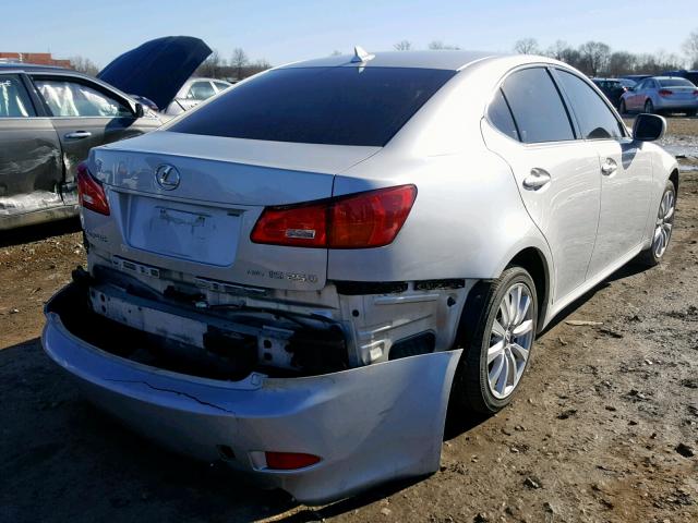 JTHCK262072014683 - 2007 LEXUS IS 250 SILVER photo 4