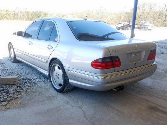 WDBJF74J3YB043129 - 2000 MERCEDES-BENZ E 55 AMG SILVER photo 3