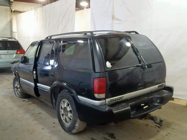 1GKDT13W812146199 - 2001 GMC JIMMY BLACK photo 3