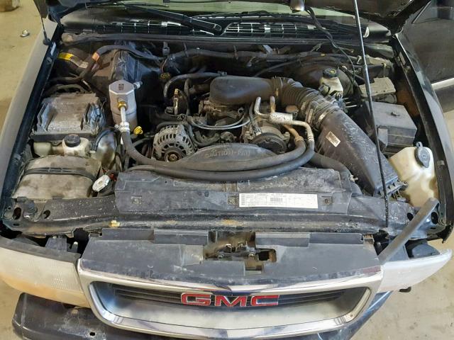 1GKDT13W812146199 - 2001 GMC JIMMY BLACK photo 7