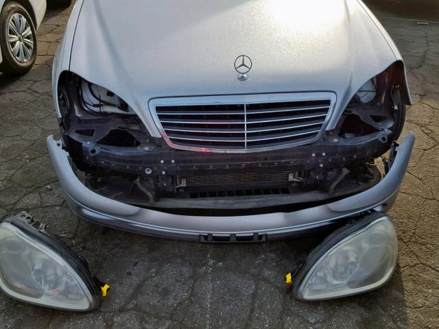 WDBNG70JX5A456896 - 2005 MERCEDES-BENZ S 430 SILVER photo 9