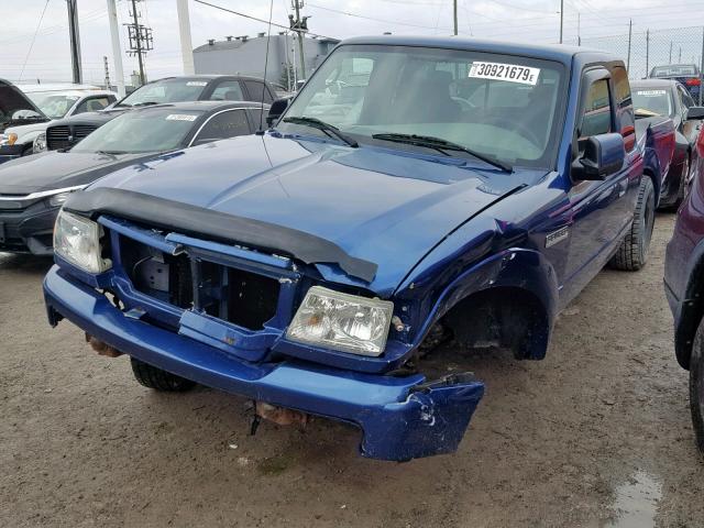 1FTYR44U08PA29935 - 2008 FORD RANGER SUP BLUE photo 2