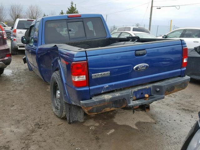 1FTYR44U08PA29935 - 2008 FORD RANGER SUP BLUE photo 3