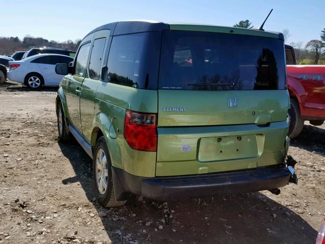 5J6YH28786L027375 - 2006 HONDA ELEMENT EX GREEN photo 3