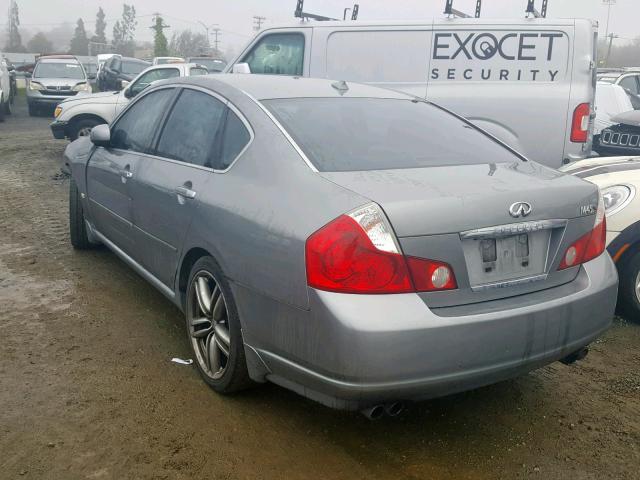 JNKBY01E97M400233 - 2007 INFINITI M45 BASE SILVER photo 3