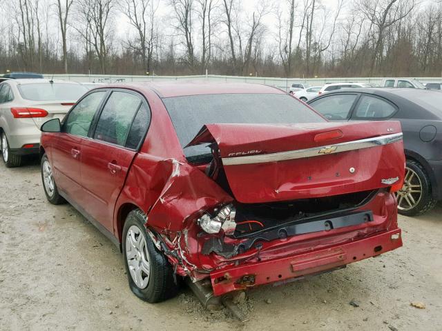 1G1ZS51FX6F247865 - 2006 CHEVROLET MALIBU LS MAROON photo 3