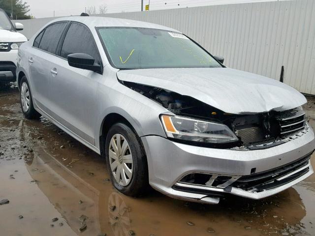 3VW2K7AJ5FM252557 - 2015 VOLKSWAGEN JETTA BASE GRAY photo 1