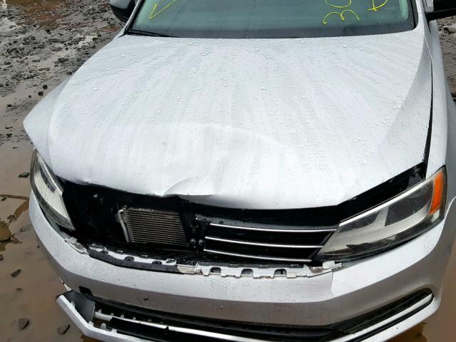 3VW2K7AJ5FM252557 - 2015 VOLKSWAGEN JETTA BASE GRAY photo 7