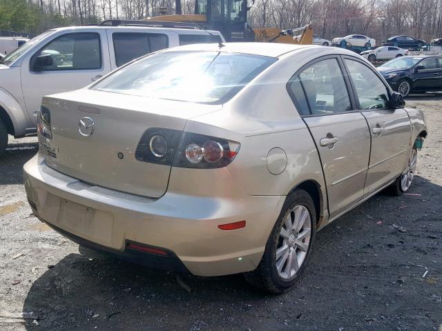 JM1BK12F981845462 - 2008 MAZDA 3 I TAN photo 4