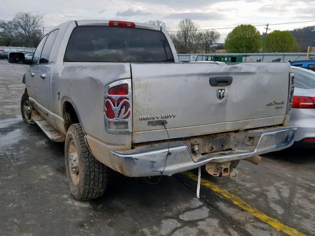 3D7KS29C86G154798 - 2006 DODGE RAM 2500 SILVER photo 3