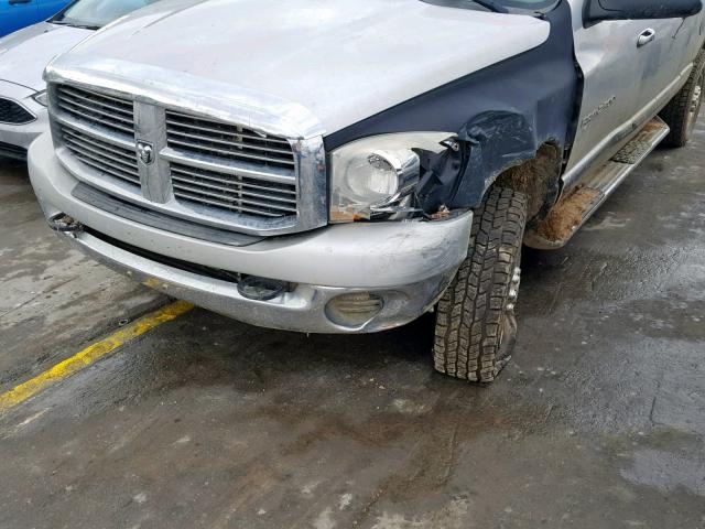 3D7KS29C86G154798 - 2006 DODGE RAM 2500 SILVER photo 9