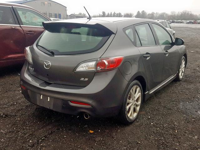 JM1BL1K64B1419103 - 2011 MAZDA 3 S GRAY photo 4