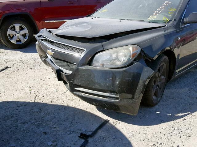 1G1ZH57B58F296722 - 2008 CHEVROLET MALIBU 1LT გრაფიტი ფოტო 10