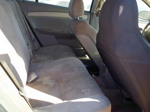 1G1ZH57B58F296722 - 2008 CHEVROLET MALIBU 1LT გრაფიტი ფოტო 6