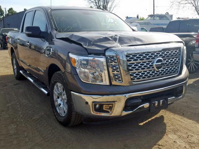 1N6AA1E55HN505524 - 2017 NISSAN TITAN SV BROWN photo 1