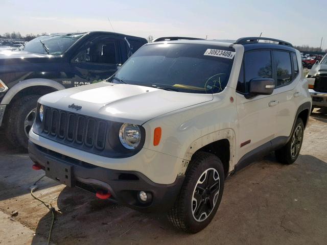 ZACCJBCT4GPD44690 - 2016 JEEP RENEGADE T WHITE photo 2