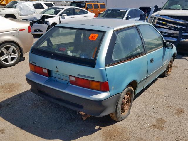 2C1MR2465M6706358 - 1991 GEO METRO BASE BLUE photo 4