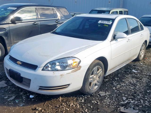 2G1WB5E38E1188128 - 2014 CHEVROLET IMPALA LIM WHITE photo 2