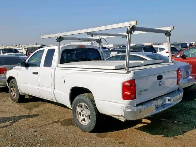 1D7HE42K55S145238 - 2005 DODGE DAKOTA SLT WHITE photo 3