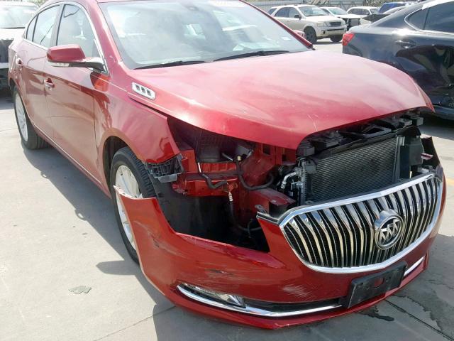 1G4GB5G34EF210283 - 2014 BUICK LACROSSE RED photo 1