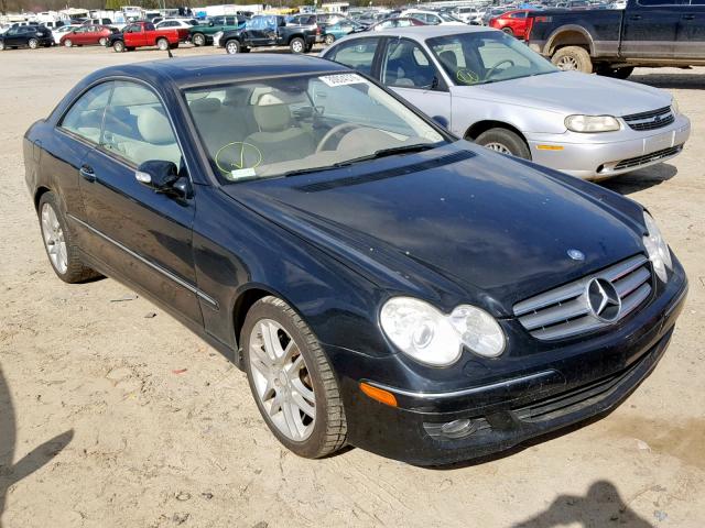 WDBTJ56H08F237129 - 2008 MERCEDES-BENZ CLK 350 BLACK photo 1