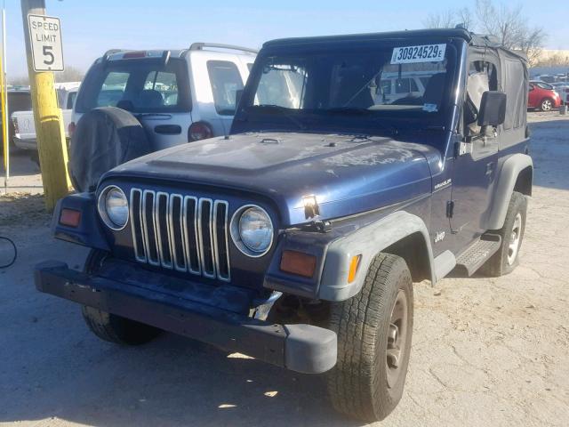 1J4FY29P8VP449109 - 1997 JEEP WRANGLER / BLUE photo 2