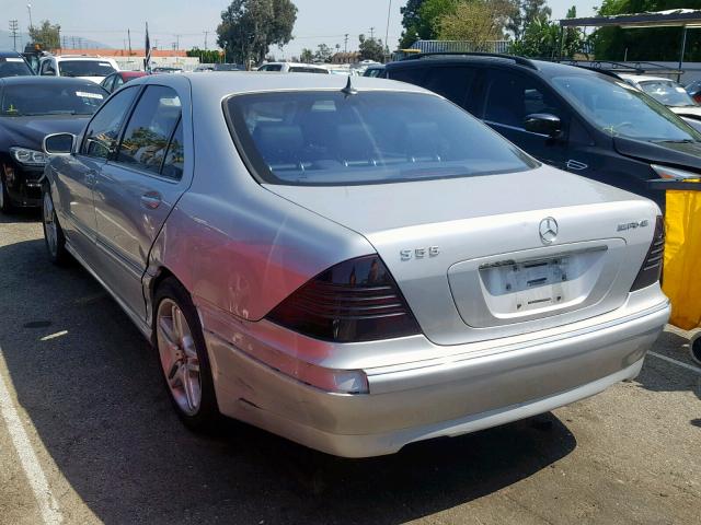 WDBNG75J92A227694 - 2002 MERCEDES-BENZ S 500 SILVER photo 3