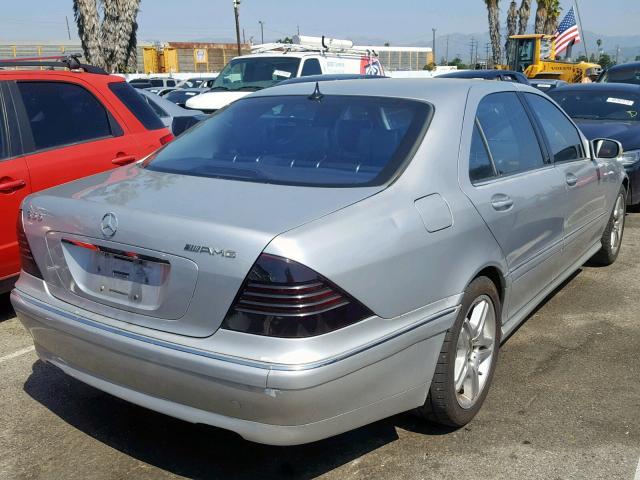 WDBNG75J92A227694 - 2002 MERCEDES-BENZ S 500 SILVER photo 4