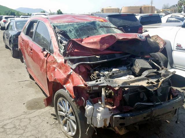 4T3ZE11A79U017358 - 2009 TOYOTA VENZA RED photo 1