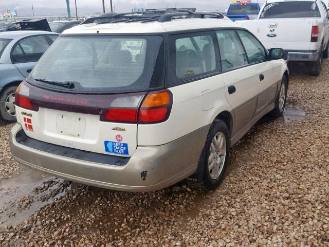 4S3BH675527630659 - 2002 SUBARU LEGACY OUT WHITE photo 4