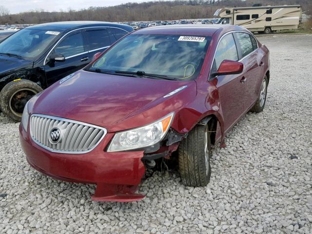 1G4GB5EG2AF319244 - 2010 BUICK LACROSSE C RED photo 2