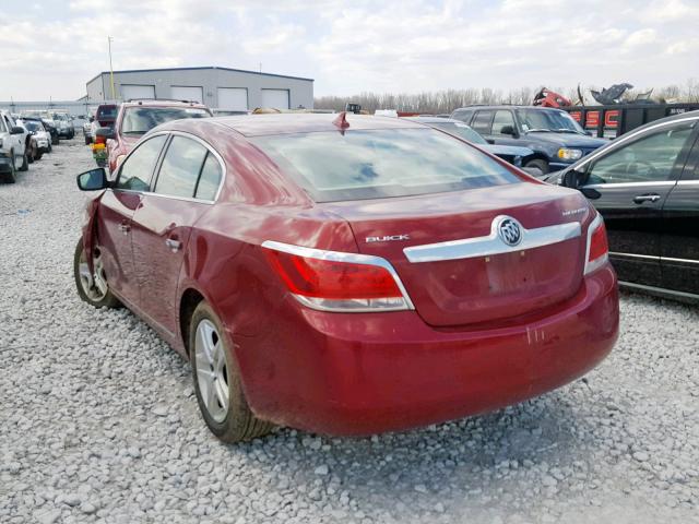 1G4GB5EG2AF319244 - 2010 BUICK LACROSSE C RED photo 3